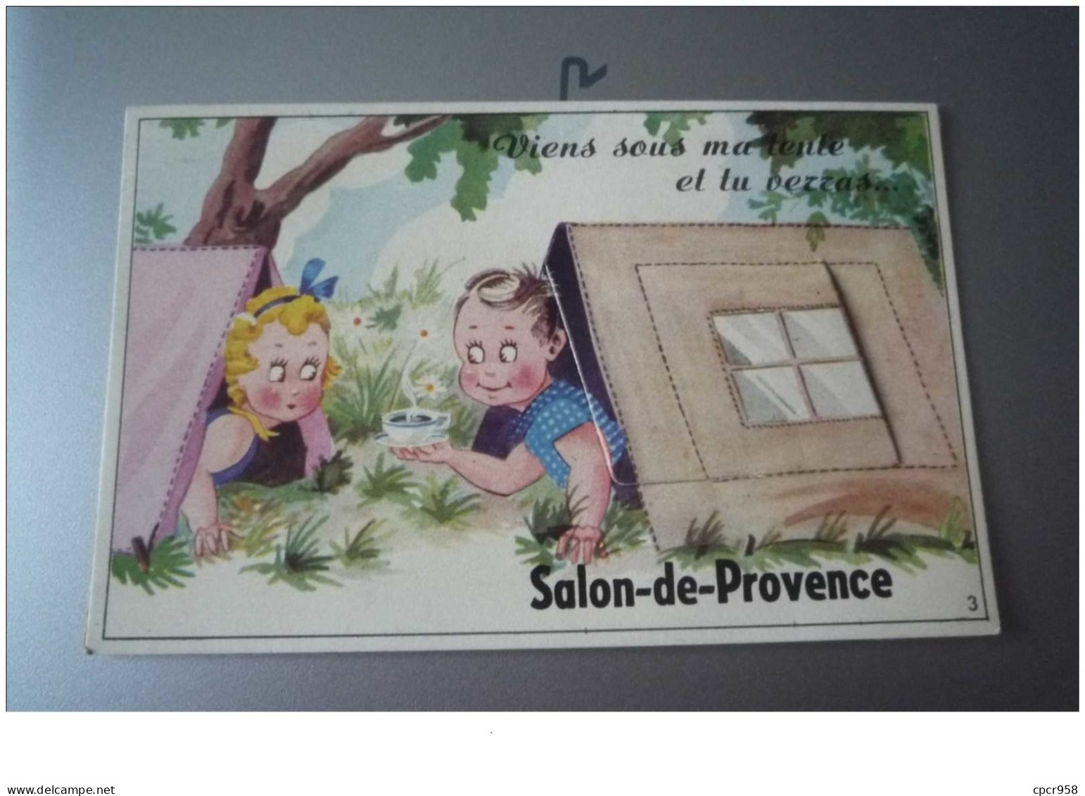 13. N° 46704 . Salon De Provence . Carte A Systeme . Camping - Salon De Provence