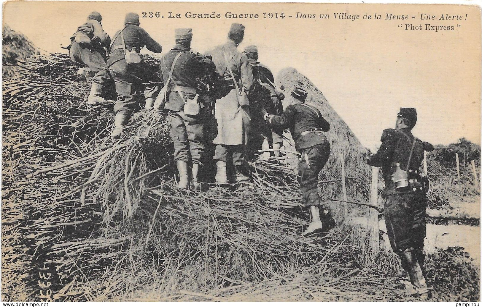 GUERRE 14/18 - Dans Un Village De La Meuse - Alerte - Weltkrieg 1914-18