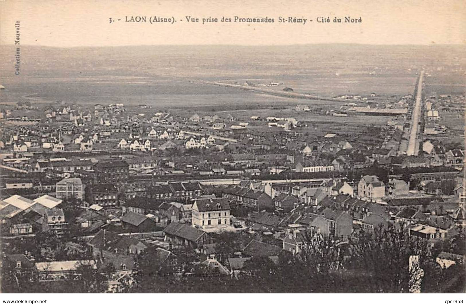 02 - Laon - SAN20011 - Laon - Vue Prise Des Promenades St Rémy - Cité Du Nord - Laon