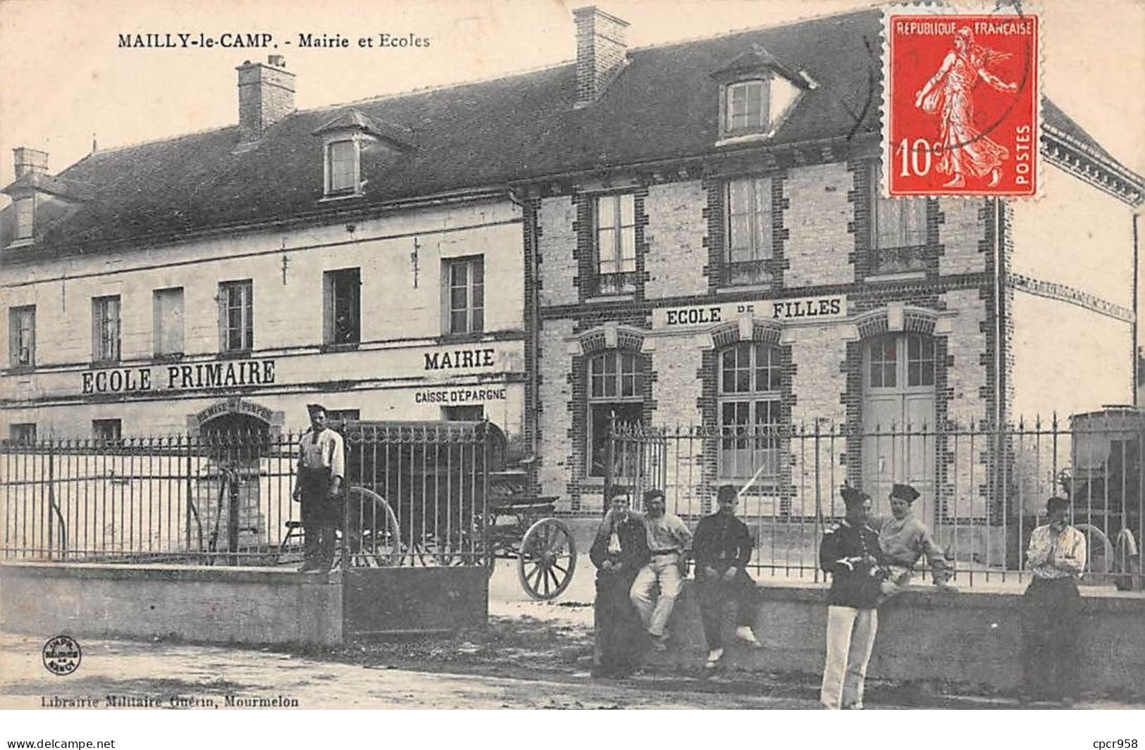 10 - N°75250 - MAILLY-LE-CAMP - Mairie Et Ecole - Mailly-le-Camp