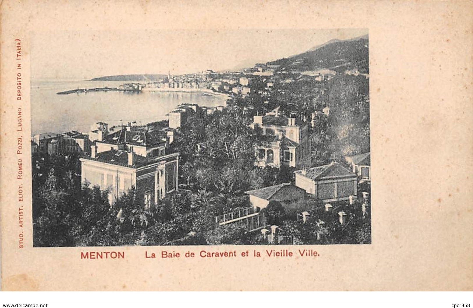 06 - N°75730 - MENTON - La Baie De Caravent Et La Vieille Ville - Menton