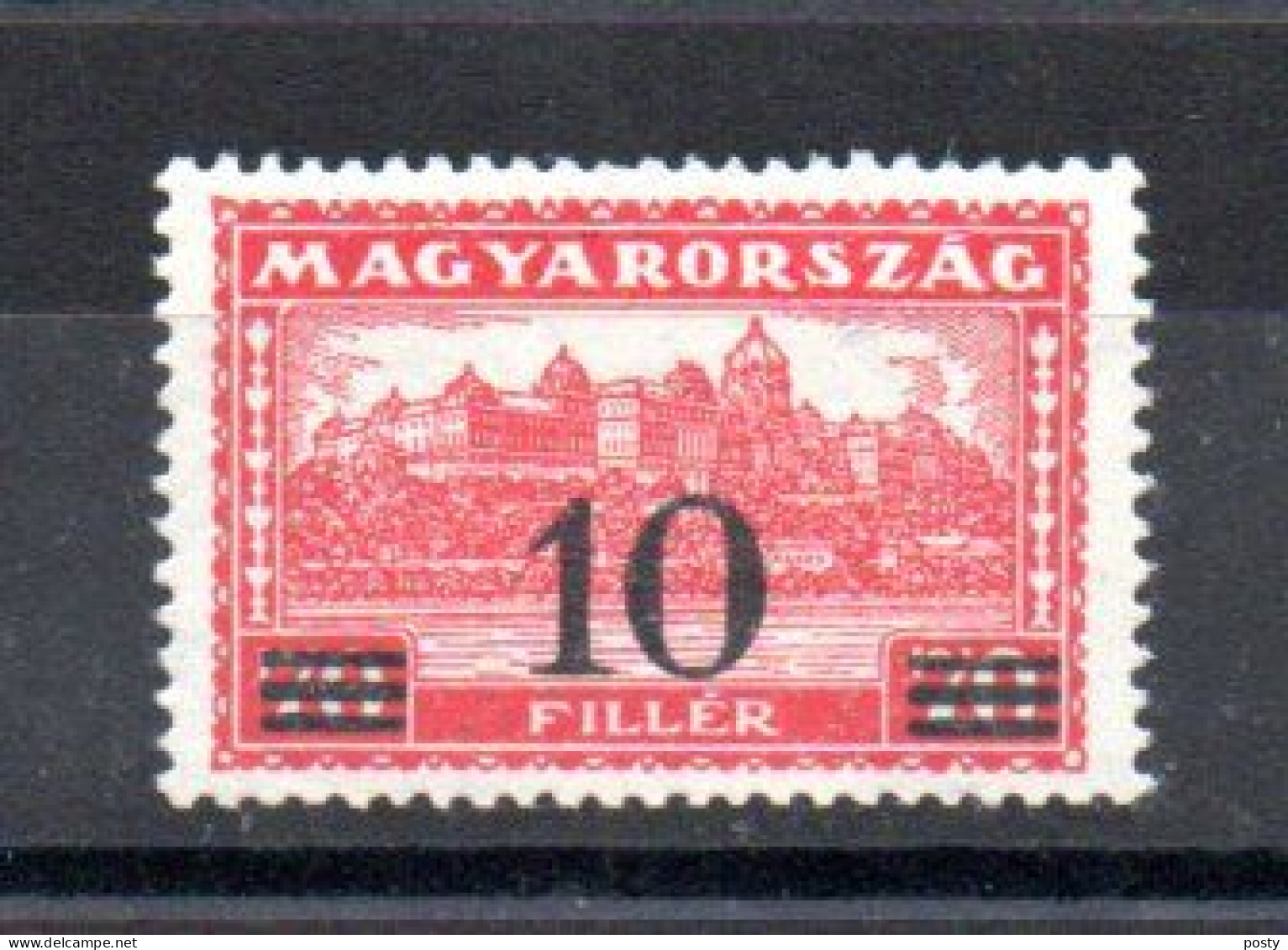 HONGRIE - HUNGARY - 1933 - PARLEMENT DE BUDAPEST - BUDAPEST PARLIAMENT - Surcharge - Overprint - - Unused Stamps