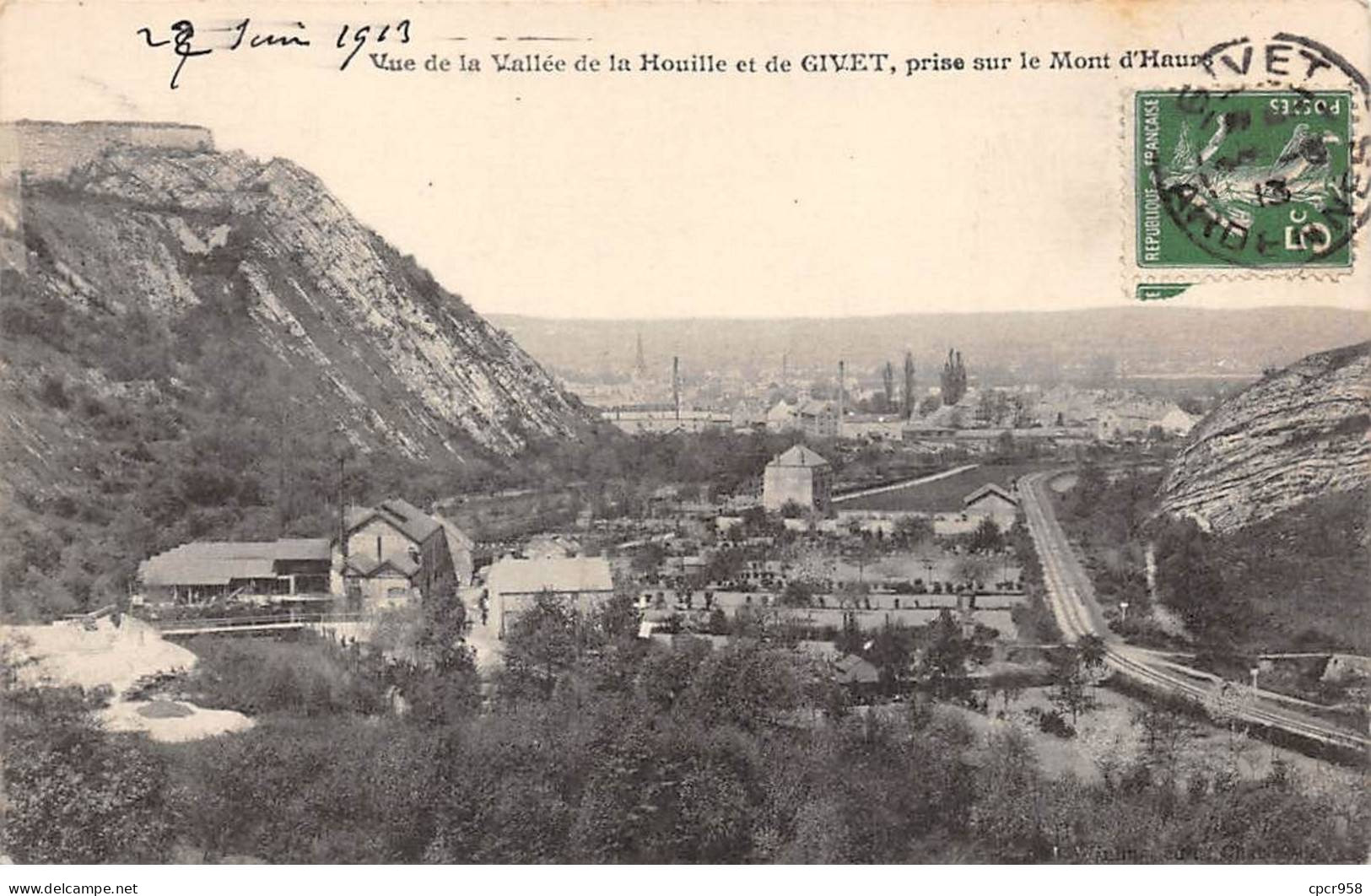08.AM16830.Givet.Vue De La Vallée De La Houille Et De Givet, Prise Sur Le Mont D'Haurs - Givet