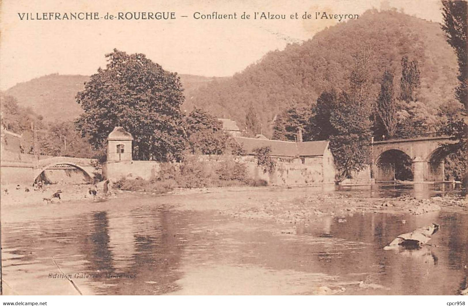 12 - VILLEFRANCHE DE ROUERGUE - SAN30260 - Confluent De L'Alzou Et De L'Aveyron - Villefranche De Rouergue
