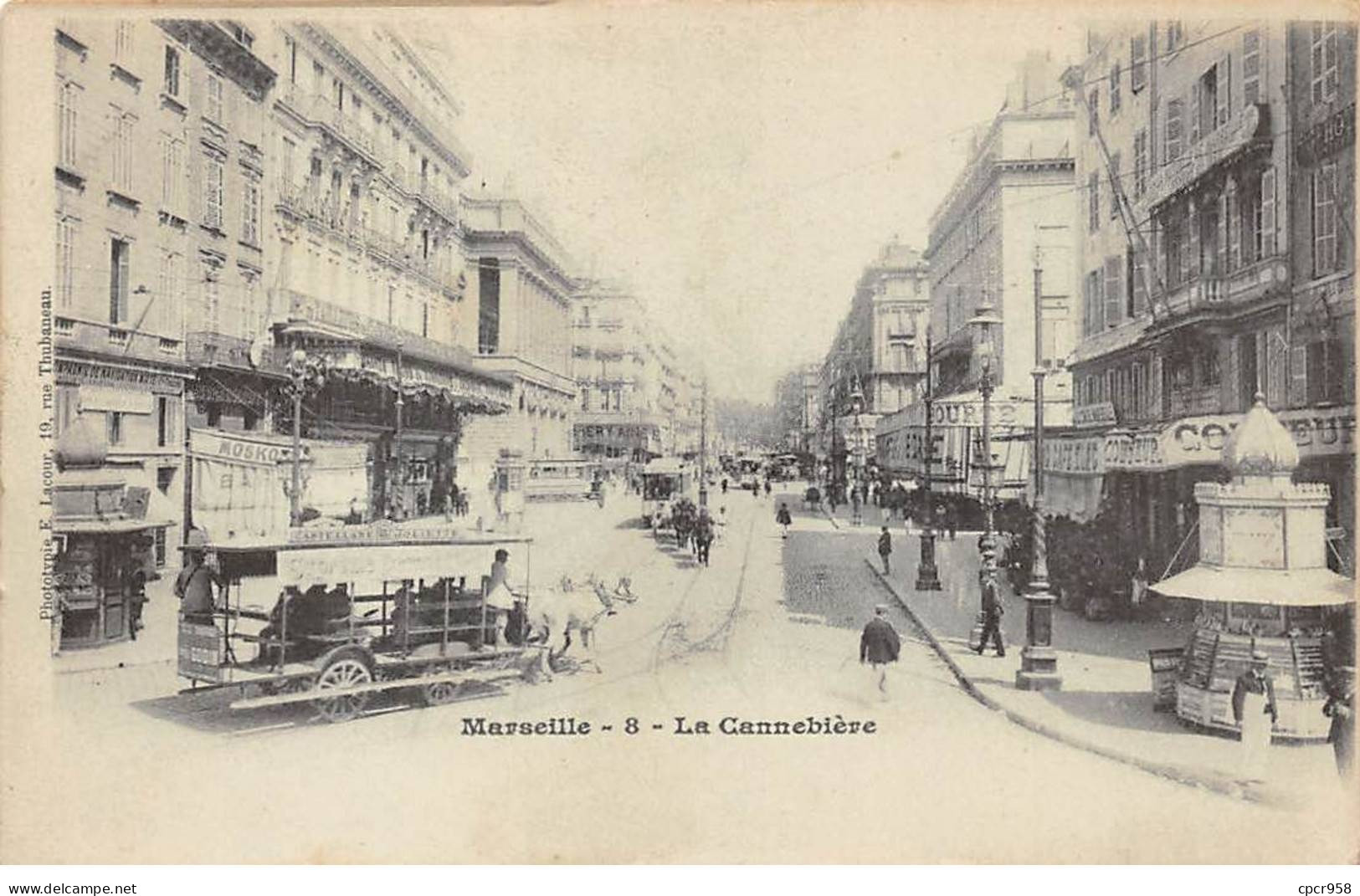 13 - MARSEILLE - SAN25187 - La Cannebière - Canebière, Stadtzentrum