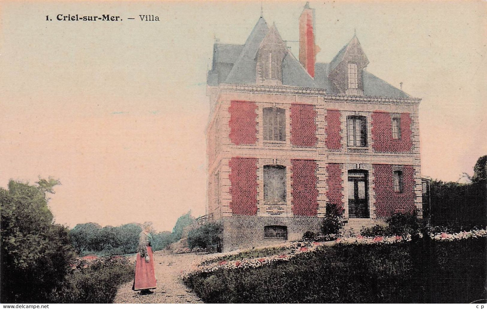 Criel Sur Mer - Villa   - Tramée Et Toilée -  CPA °J - Criel Sur Mer