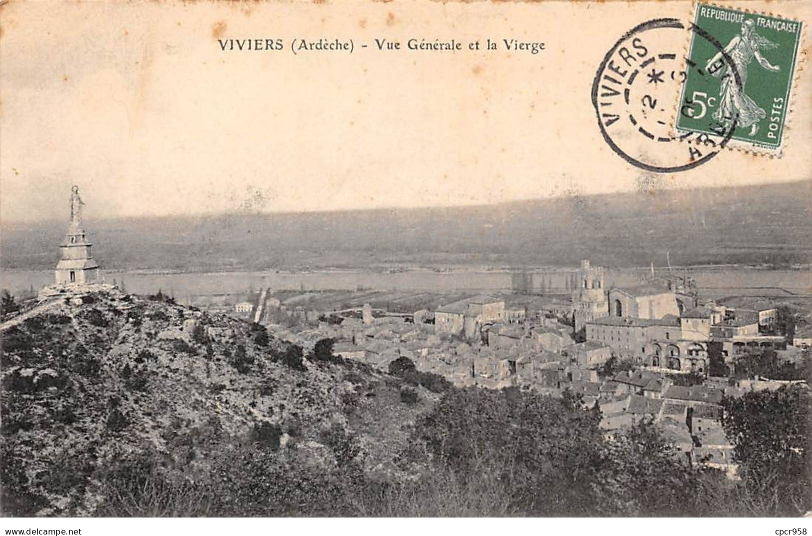 07 - VIVERS - SAN43133 - Vue Générale Et La Vierge - Viviers