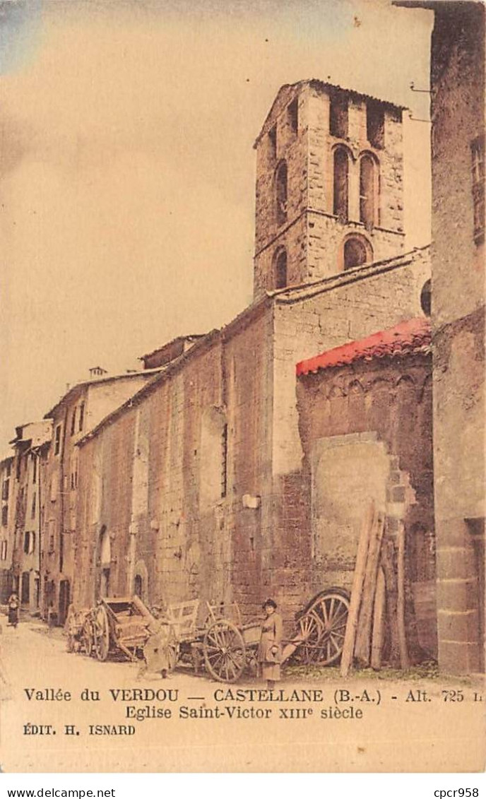 04 - CASTELLANE - SAN32878 - Vallée Du Verdou - Eglise Saint Victor XIIIe Siècle - Castellane