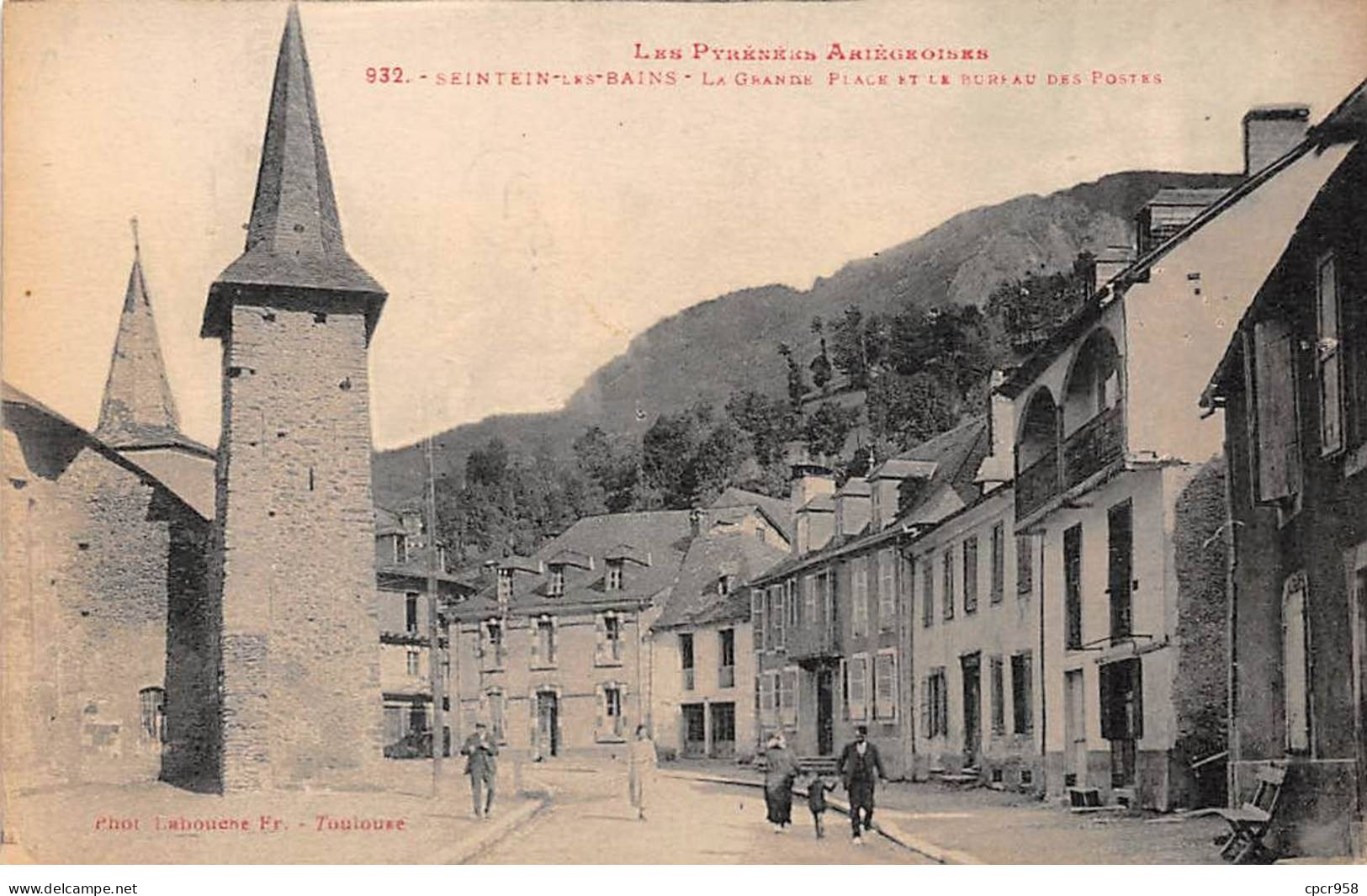 09 - SEINTEIN LES BAINS - SAN41008 - La Grande Place Et Le Bureau Des Postes - Sonstige & Ohne Zuordnung