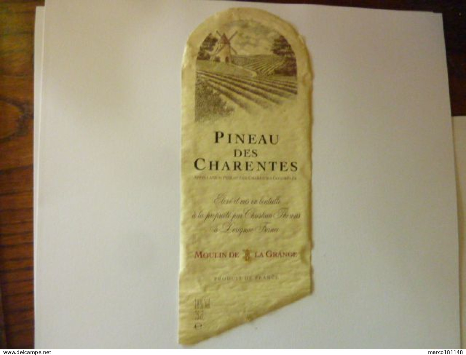 PINEAU DES CHARENTES - Moulin De La Grange - Alkohole & Spirituosen