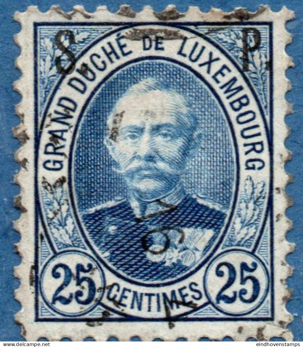 Luxemburg Service 1891 20 C S.P. Overprint (perforated 11½*11) Cancelled - Service