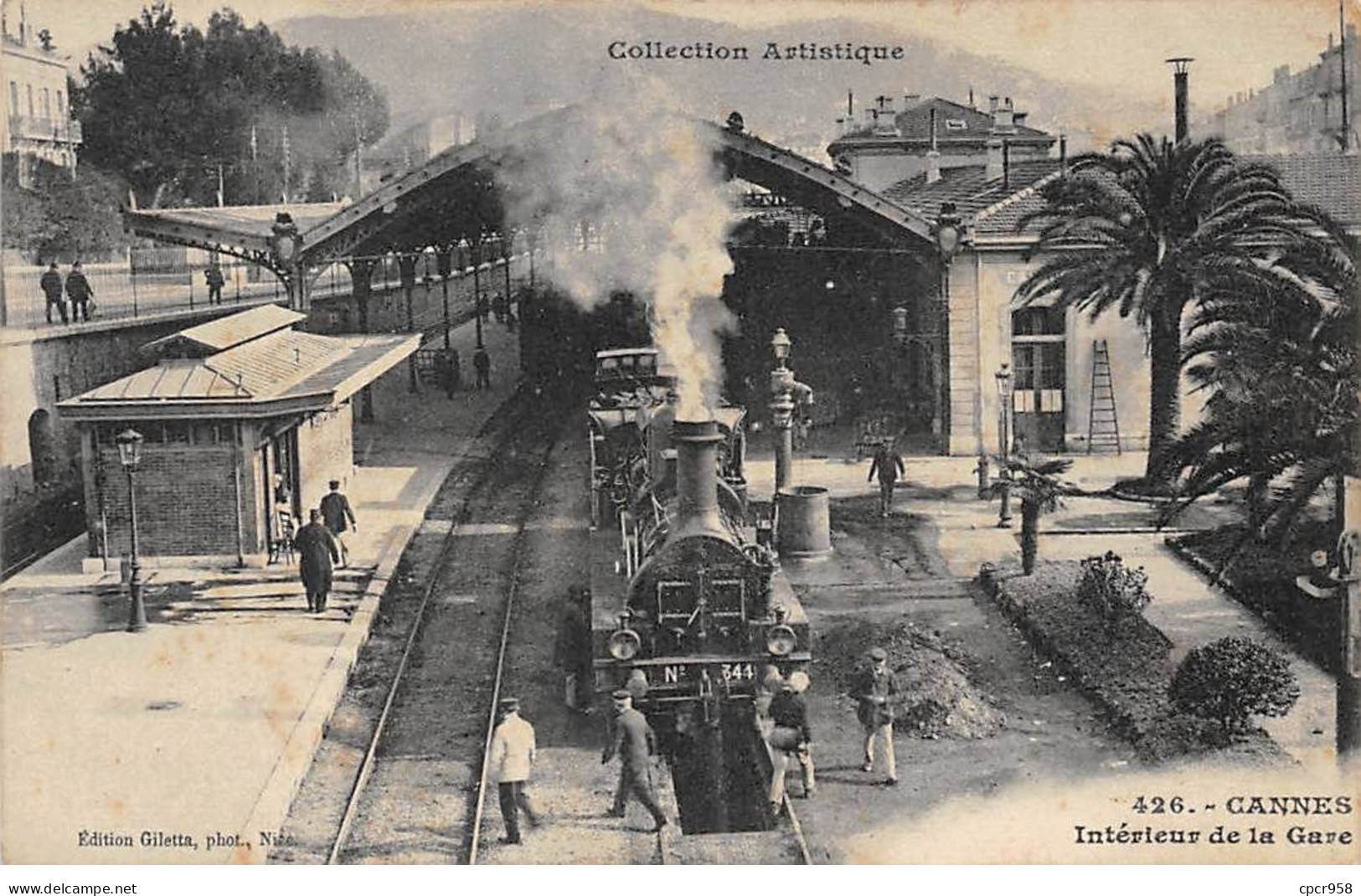 06 - CANNES - SAN58004 - Intérieur De La Gare - Train - Cannes