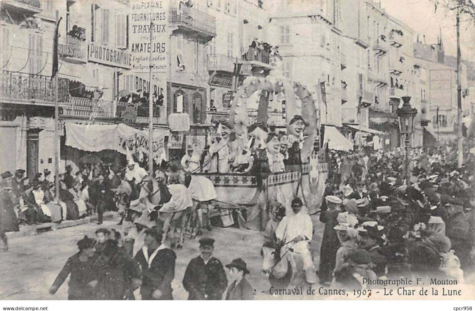 06 - CANNES - SAN58011 - Carnaval - 1907 - Le Char De La Lune - Cannes