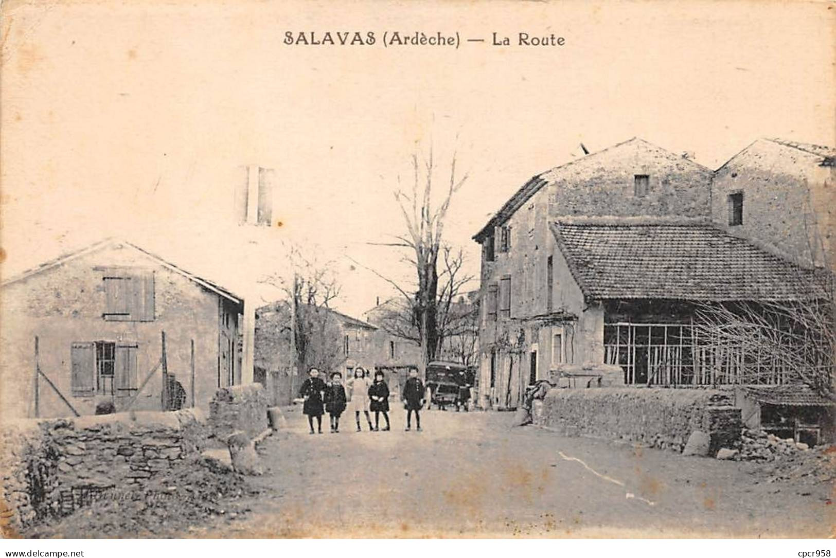 07 - SALAVAS - SAN58066 - La Route - Autres & Non Classés