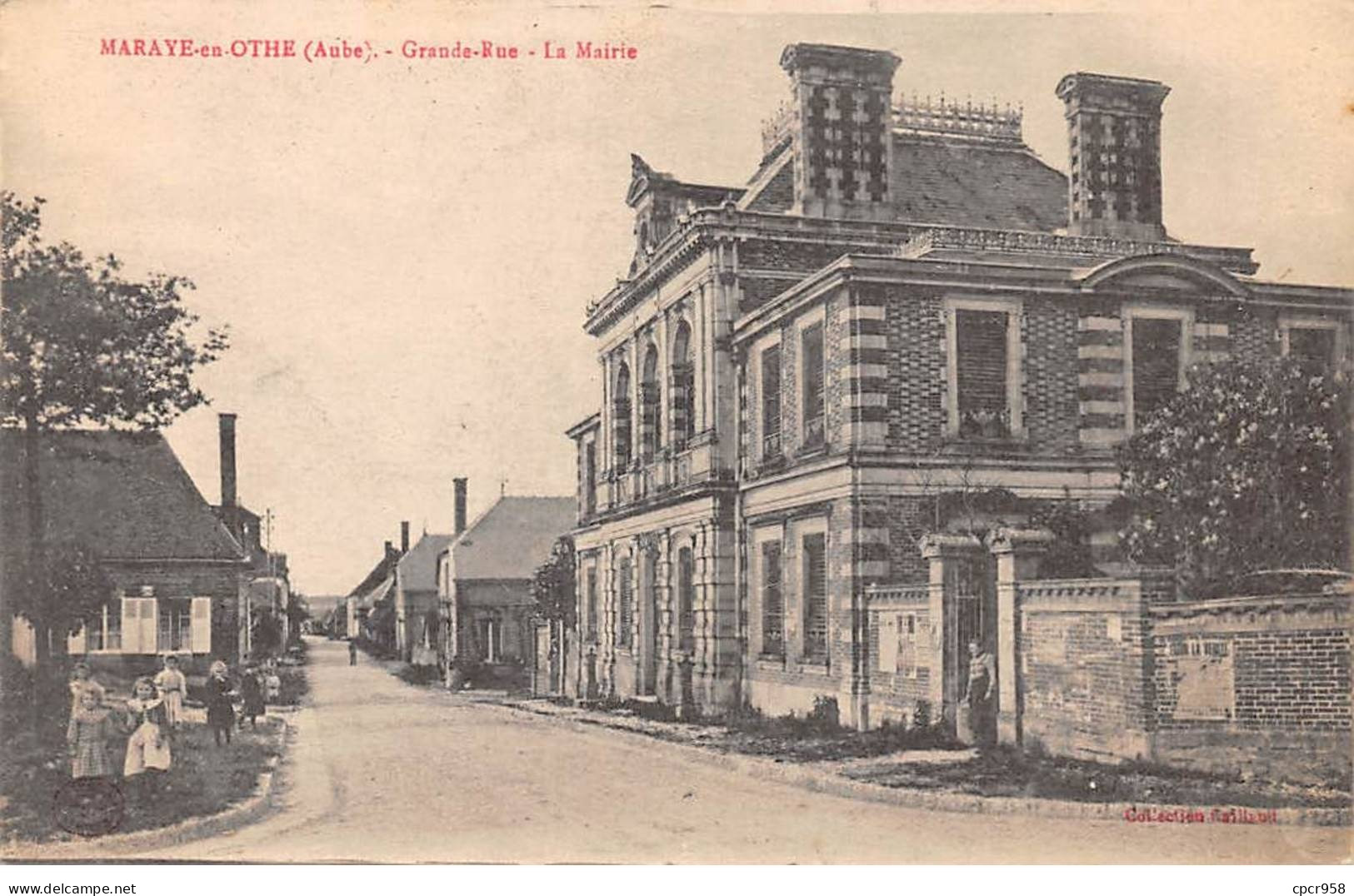 10 - MARAYE EN OTHE - SAN58141 - Grande Rue - La Mairie - Sonstige & Ohne Zuordnung