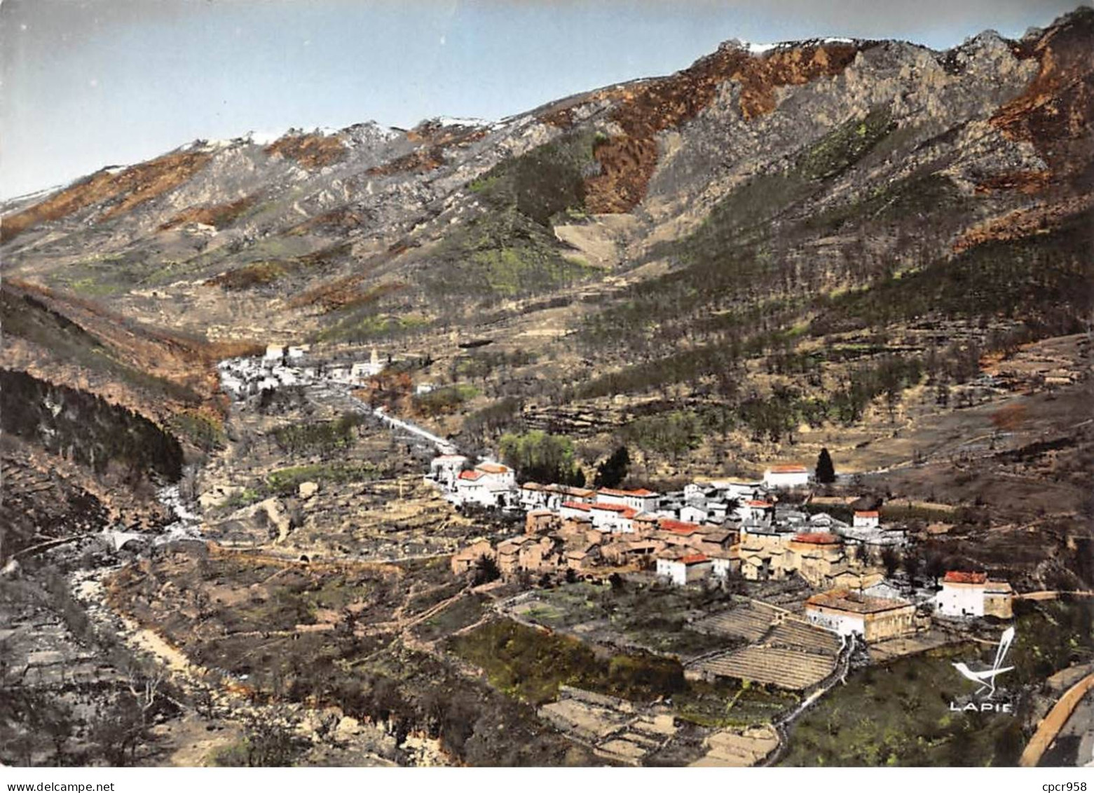 07 . N°sac10098 . VALGORGE .vue Générale N°11 . En Avion Au Dessus De . Cpsm 10X15 Cm . Lapie - Sonstige & Ohne Zuordnung