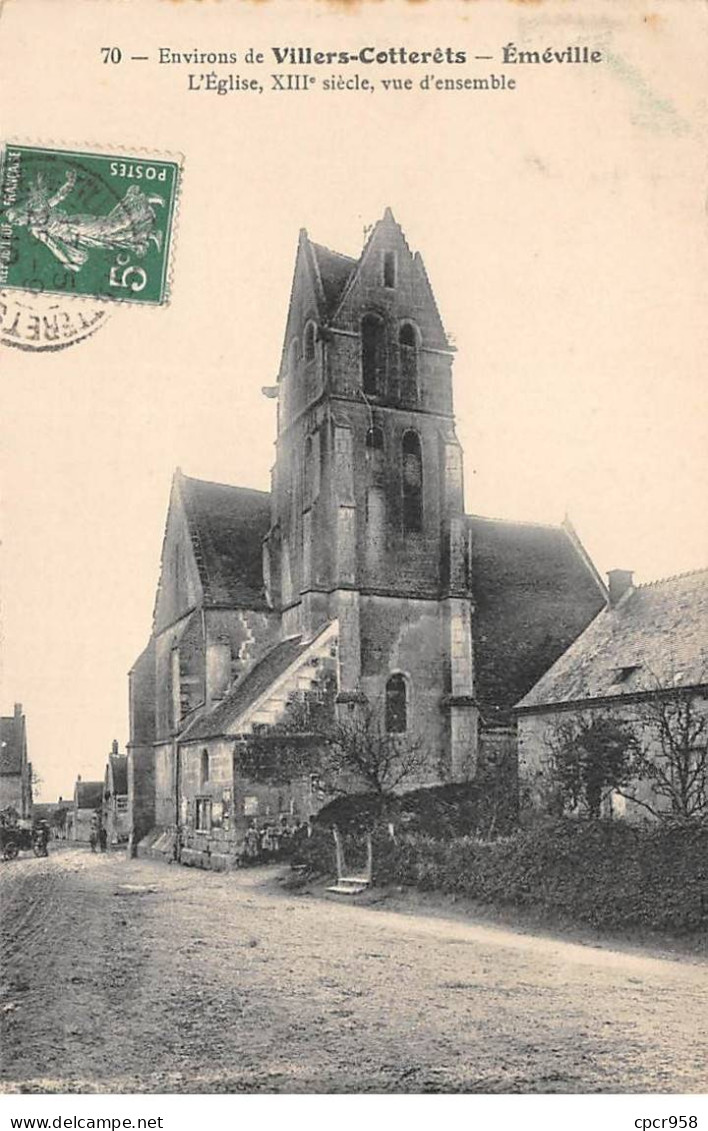 02 - VILLERS COTTERETS - SAN57839 - Eméville - L'Eglise, XIIIe Siècle - Vue D'ensemble - Villers Cotterets