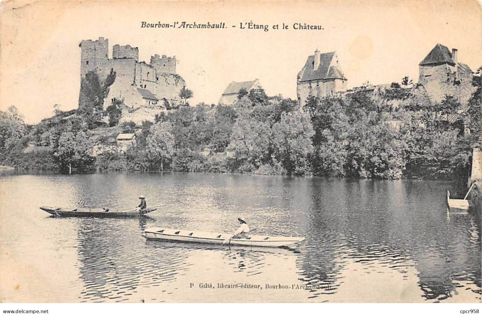03 - BOURBON L ARCHAMBAULT - SAN57861 - L'Etang Et Le Château - Bourbon L'Archambault