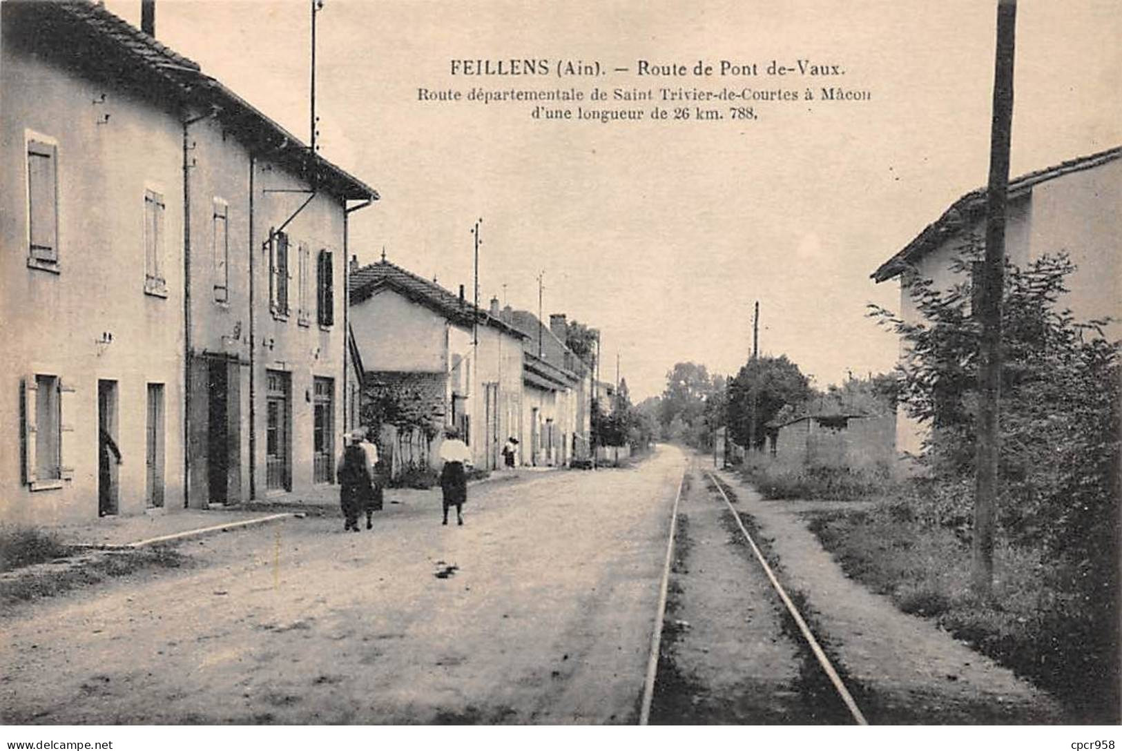 01 - FEILLENS - SAN44384 - Route De Pont De Vaux - Route Départementale De St Trivier De Courtes à Mâcon - Ohne Zuordnung