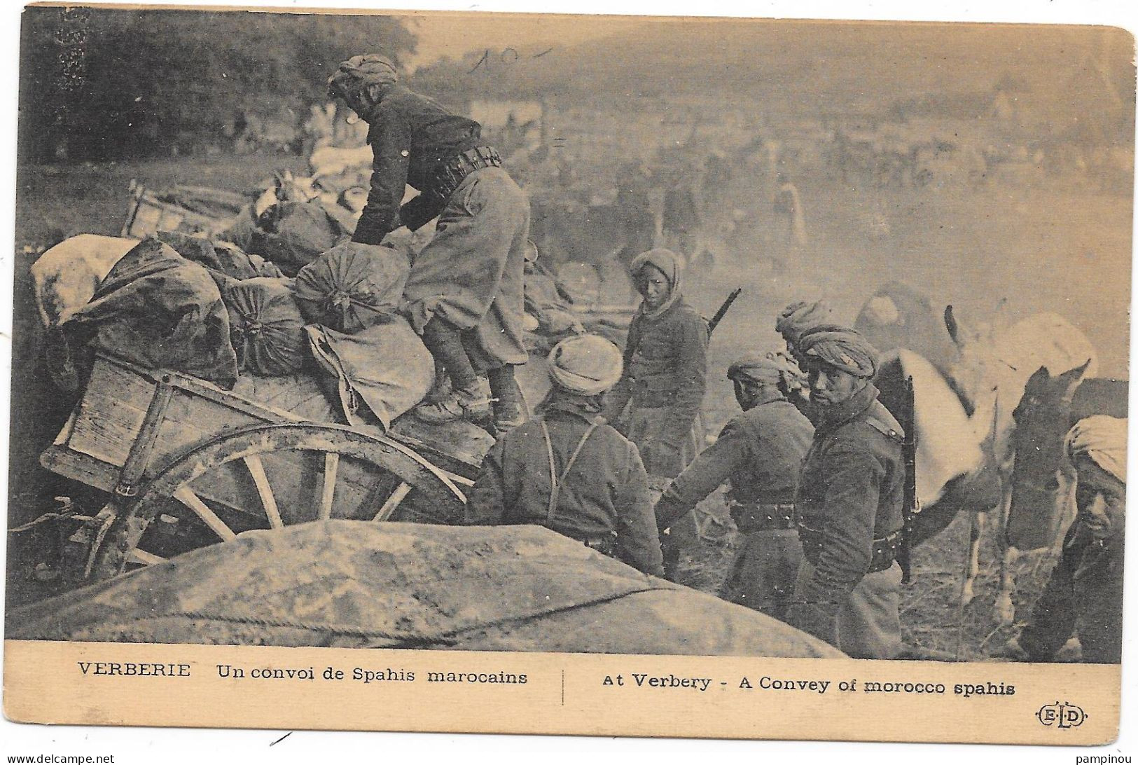 GUERRE 14/18 - VERBERIE - Convoi De Spahis Marocains - War 1914-18