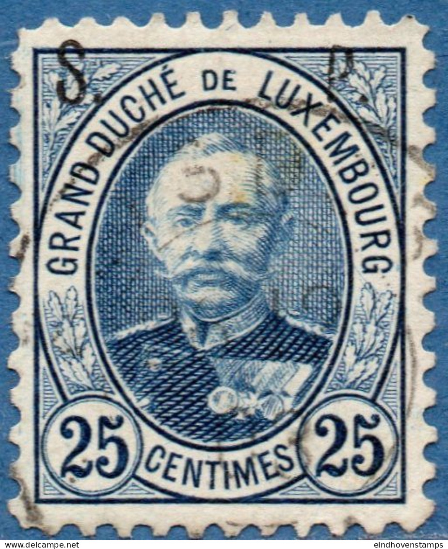Luxemburg Service 1891 20 C S.P. Overprint (perforated 12½) Cancelled - Officials