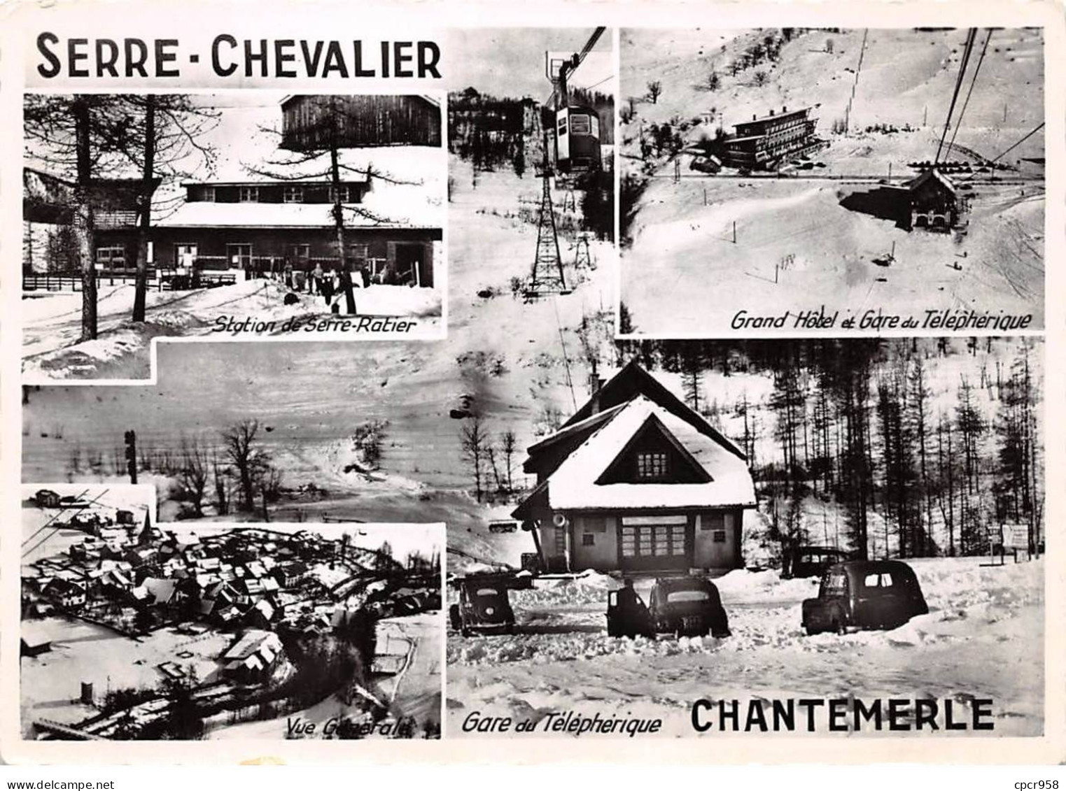 05 . N° Kri10054 . Les Grandes Alpes . Station Multivue . N°5570 . Edition De France . Cpsm 10X15 Cm . - Andere & Zonder Classificatie