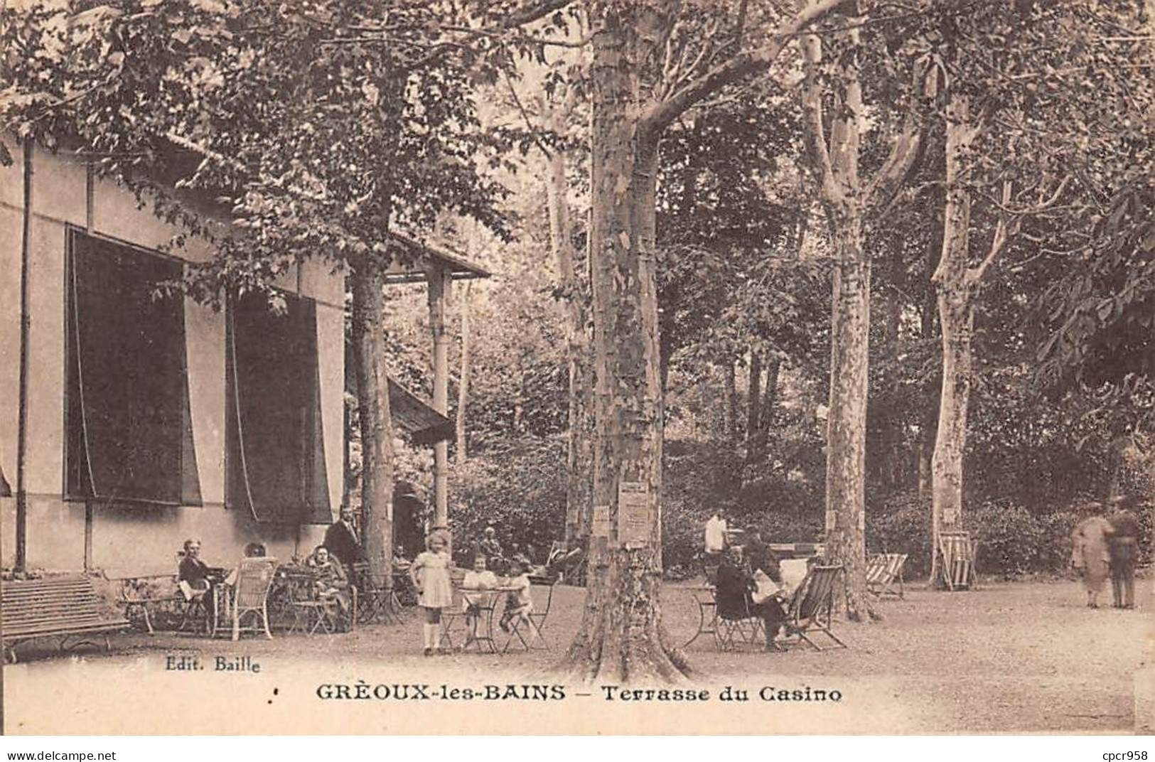 04-AM21558.Gréoux Les Bains.Terrasse Du Casino - Gréoux-les-Bains