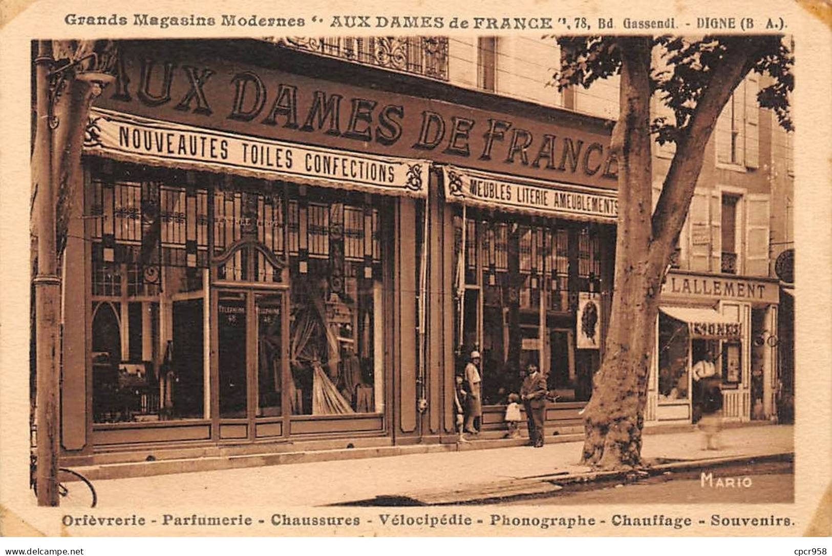 04-AM21544.Digne."Aux Dames De France".Grands Magasins Modernes - Digne