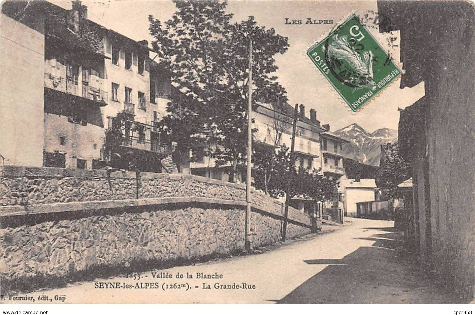 04-AM21551.Seyne Les Alpes.N°1853.Vallée De La Blanche.La Grande Rue - Sonstige & Ohne Zuordnung