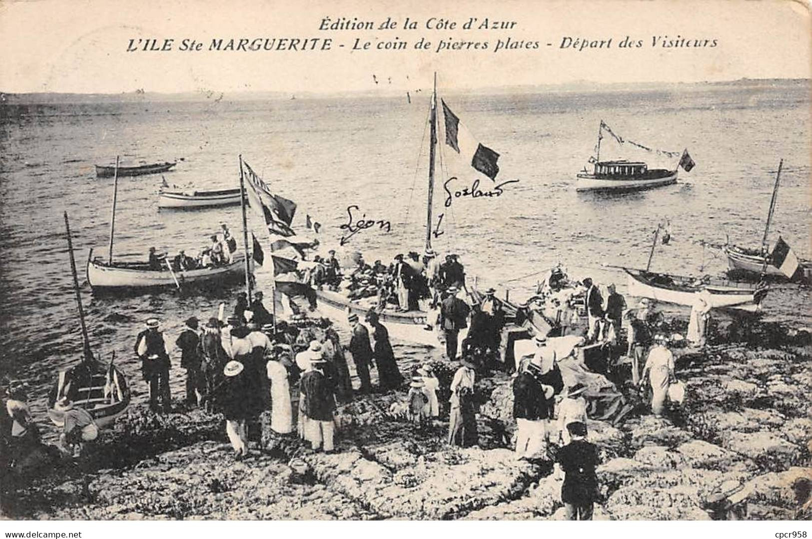 06 - ILE STE MARGUERITE - SAN50226 - Le Coin De Pierre Plates - Départ Des Visiteurs - Autres & Non Classés