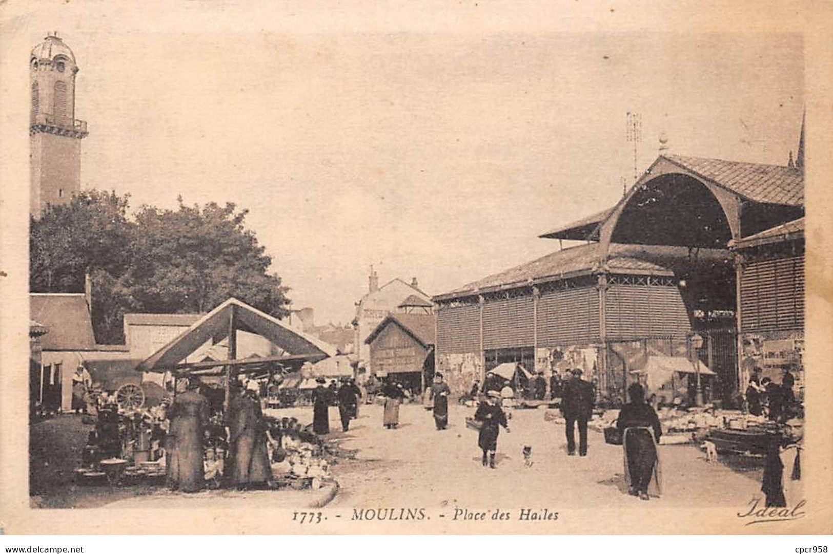 03-AM21455.Moulins.N°1773.Place Des Halles.Marché - Moulins