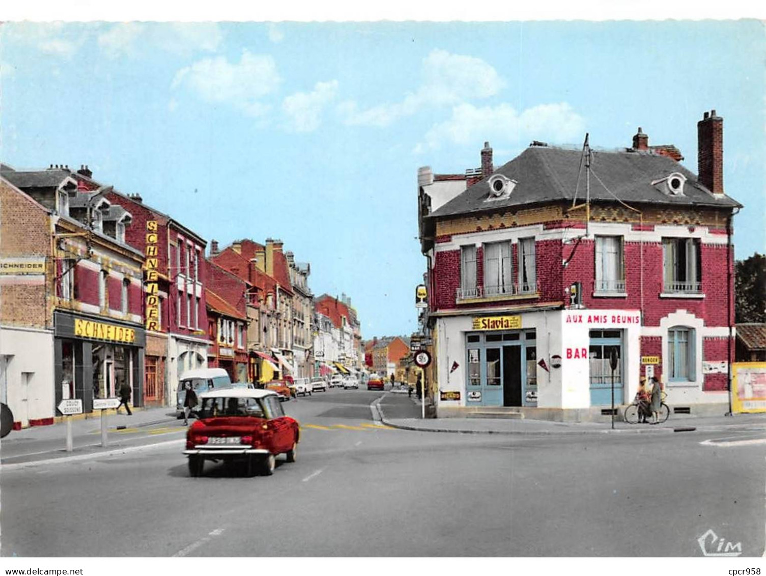 02 - SAN60230 - CHAUNY - Rue De La Chaussée - Combier Imprimeur - CPSM 10x15 Cm - Chauny