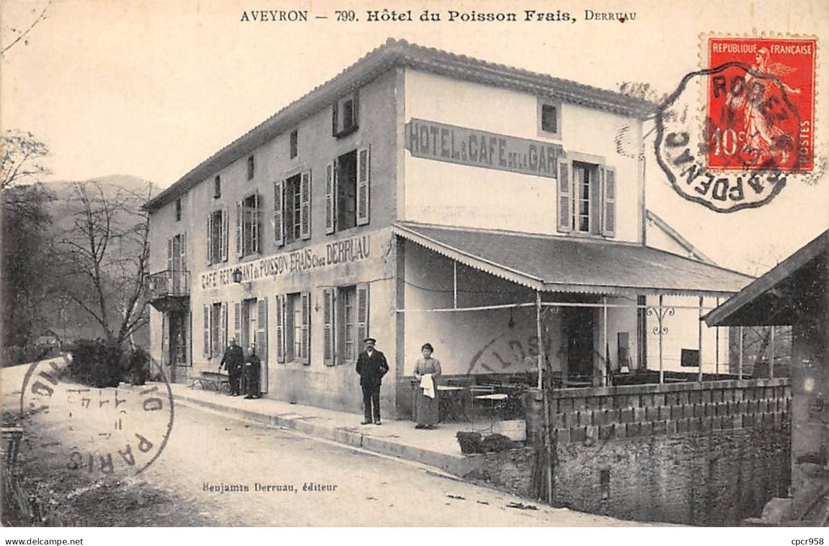 12.SAN58947.Aveyron.Hôtel Du Poisson Frais.Derruau - Sonstige & Ohne Zuordnung