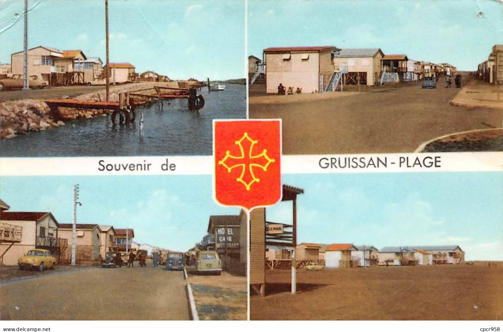 11. San67892. Souvenir De Gruissan Plage. La Plage Et Le Port. N°284. Edition Morina. Cpsm 9X14 Cm. - Andere & Zonder Classificatie