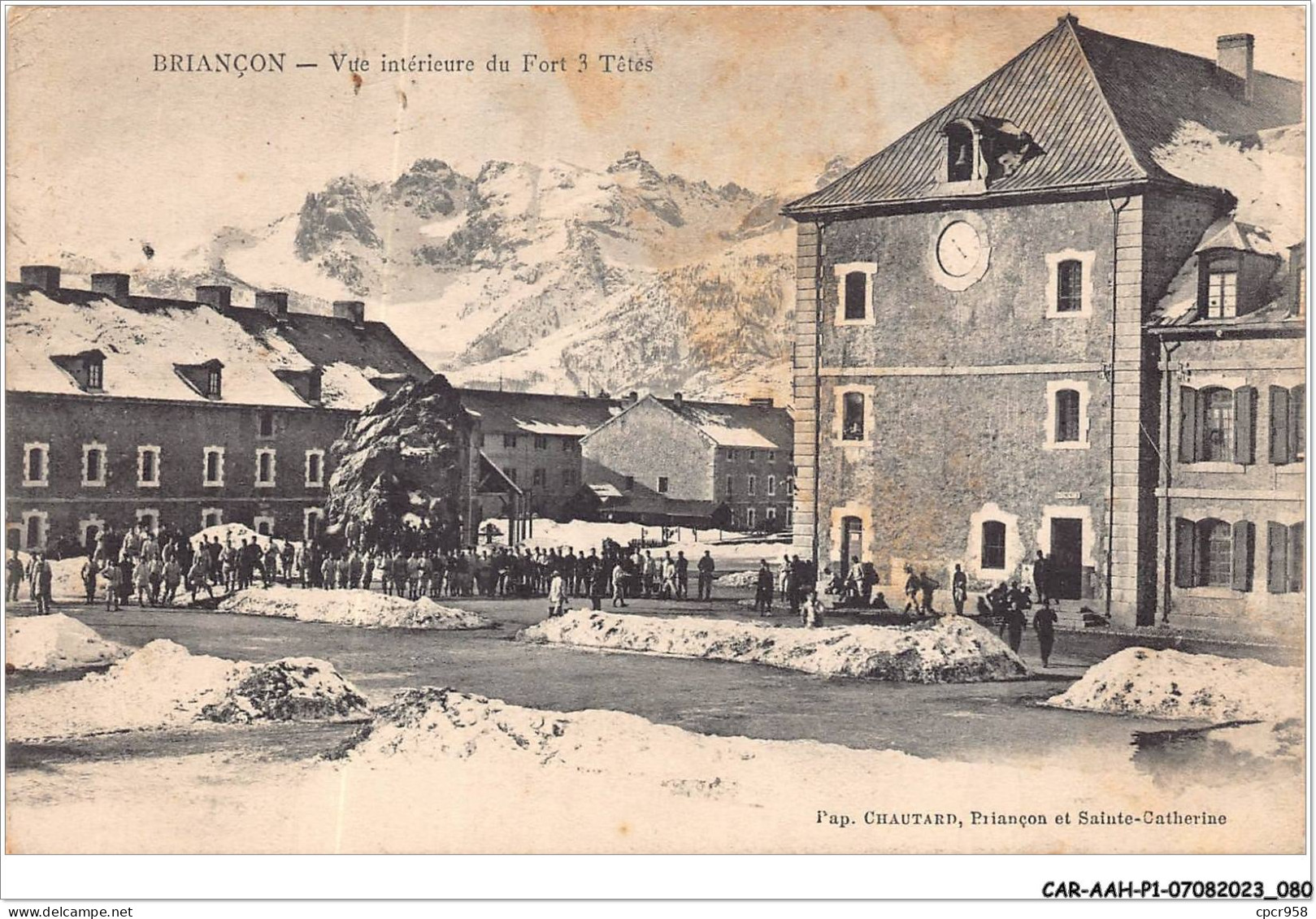 CAR-AAHP1-5-0041 - BRIANCON - Vue Intérieure Du Fort 3 Têtes - Briancon