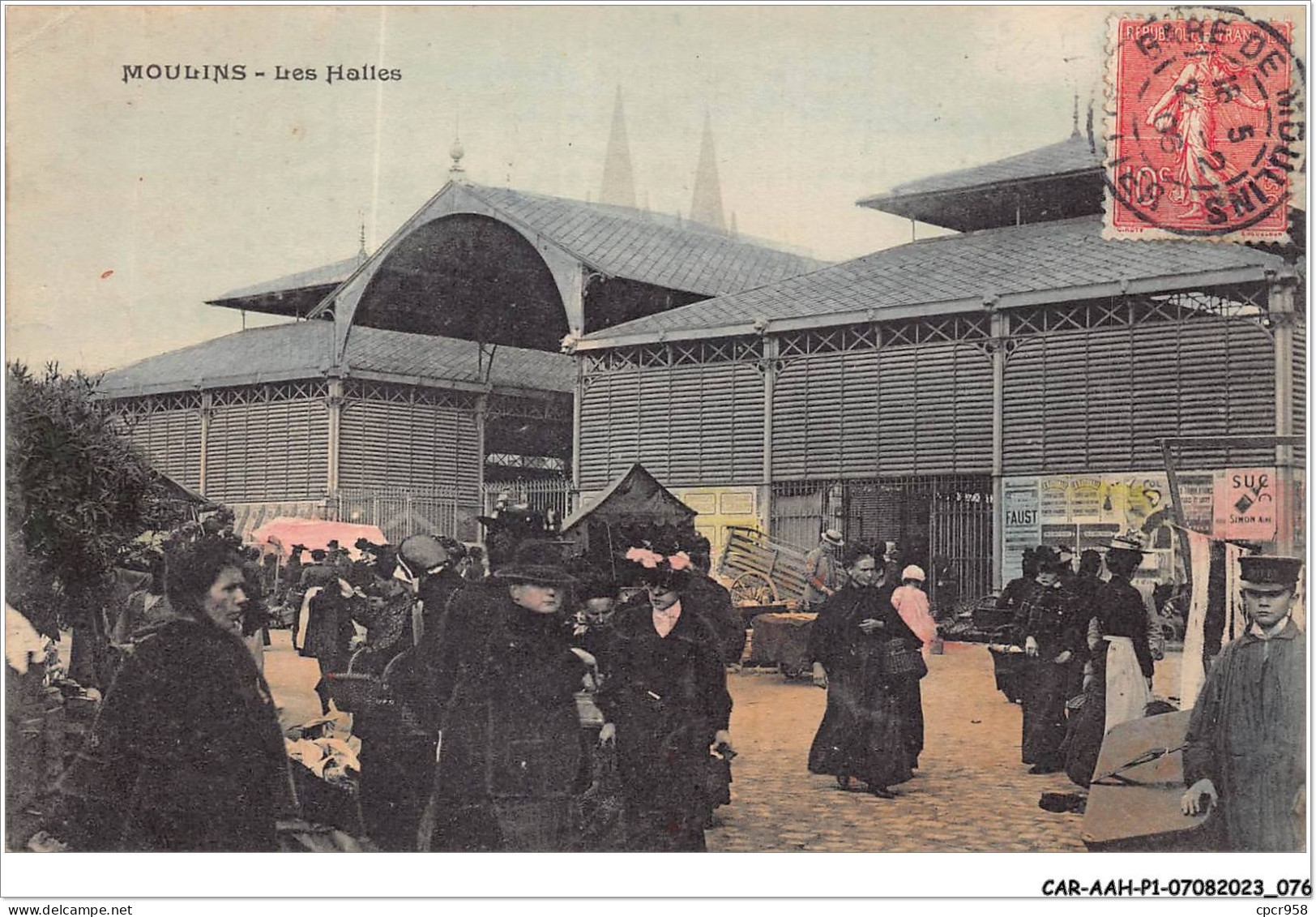 CAR-AAHP1-3-0039 - MOULINS - Les Halles - Moulins