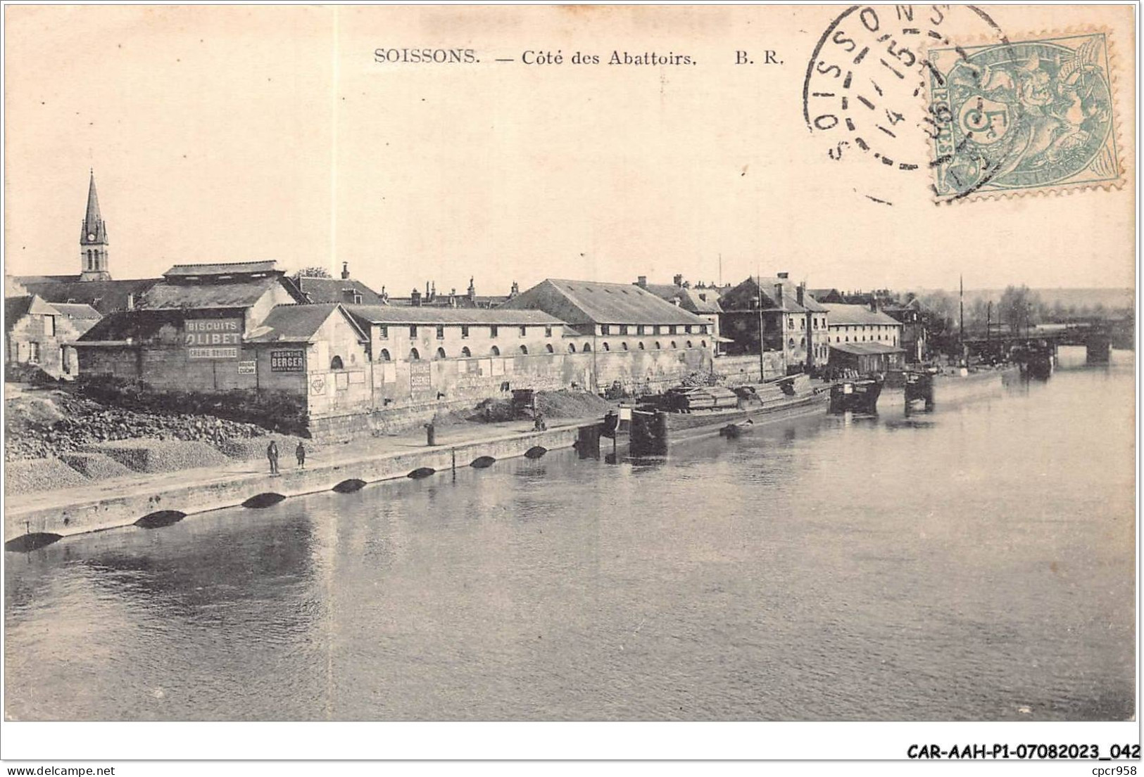 CAR-AAHP1-2-0022 - SOISSONS - Côté Des Abbatoirs - Peniches - Soissons