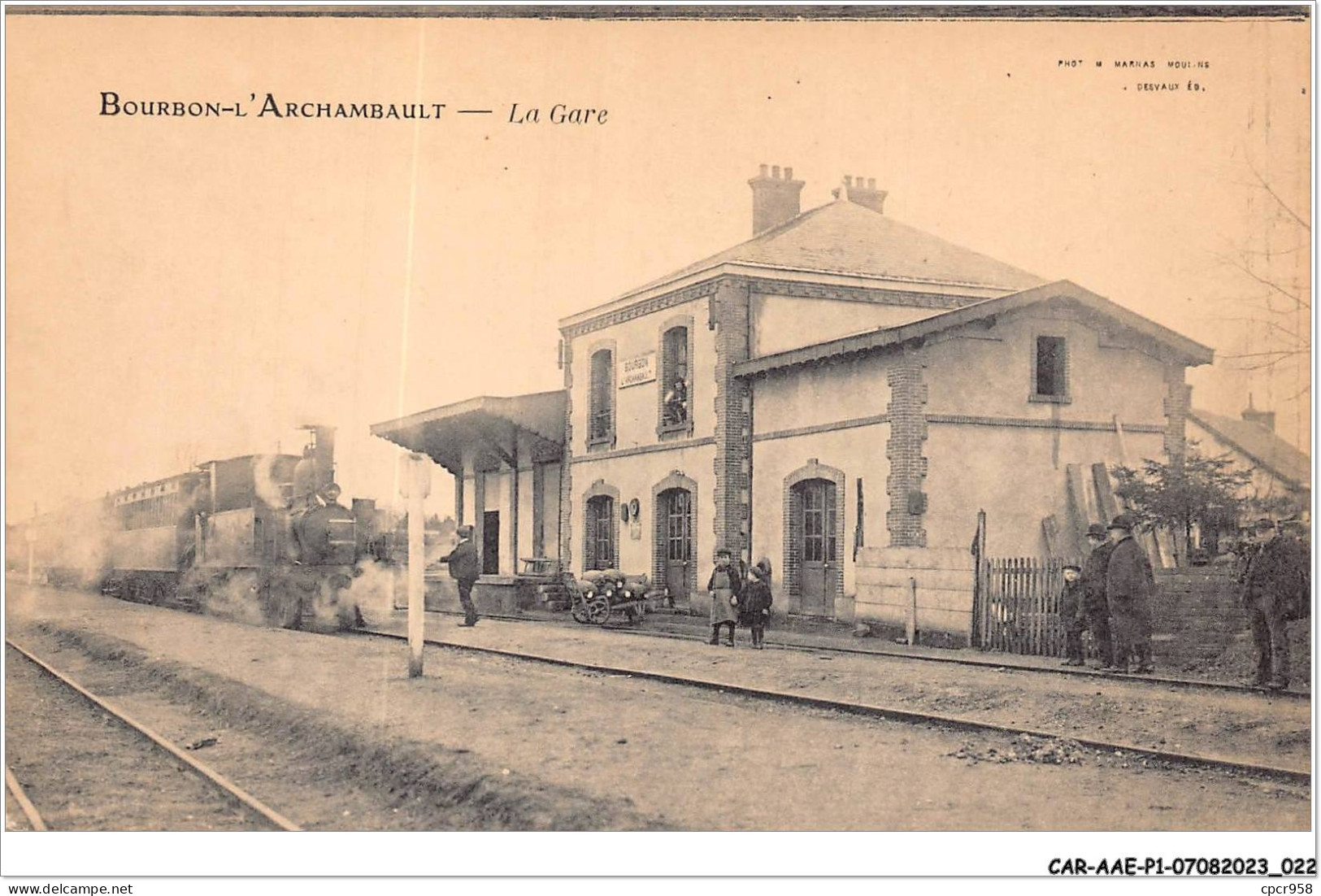 CAR-AAEP1-03-0012 - BOURBON-L'ARCHAMBAULT - La Gare - Train - Bourbon L'Archambault