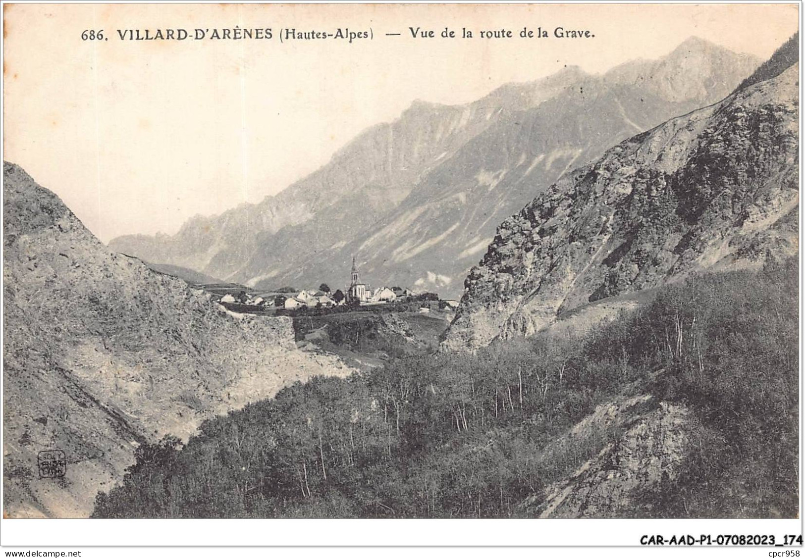 CAR-AADP1-05-0088 - VILLARD D'ARENES - Vue De La Route De La Grave  - Andere & Zonder Classificatie