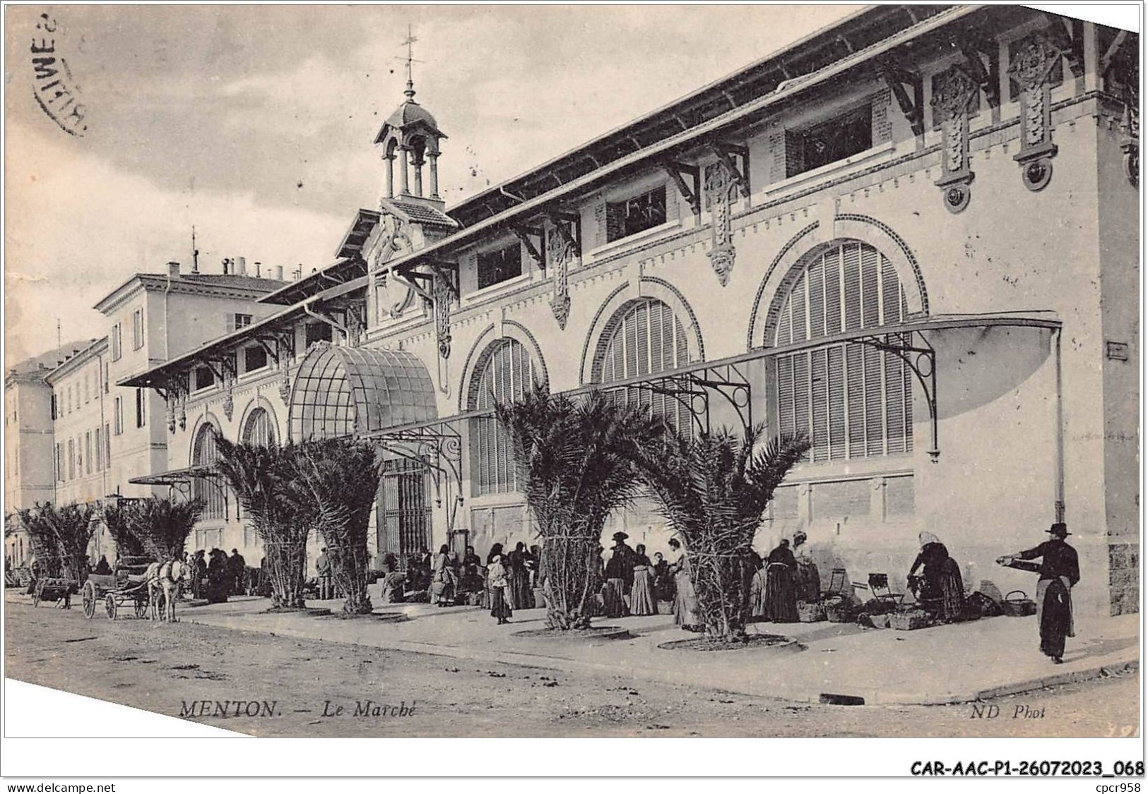 CAR-AACP1-06-0035 - MENTON - Le Marché  - Menton