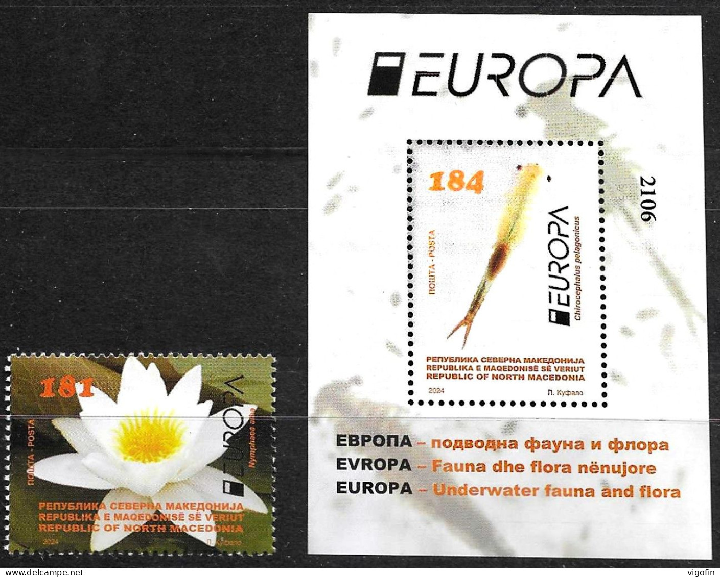 NMK 2024-09 EUROPA CEPT, NORTH MACEDONIA, 1v + S/S, MNH - 2024