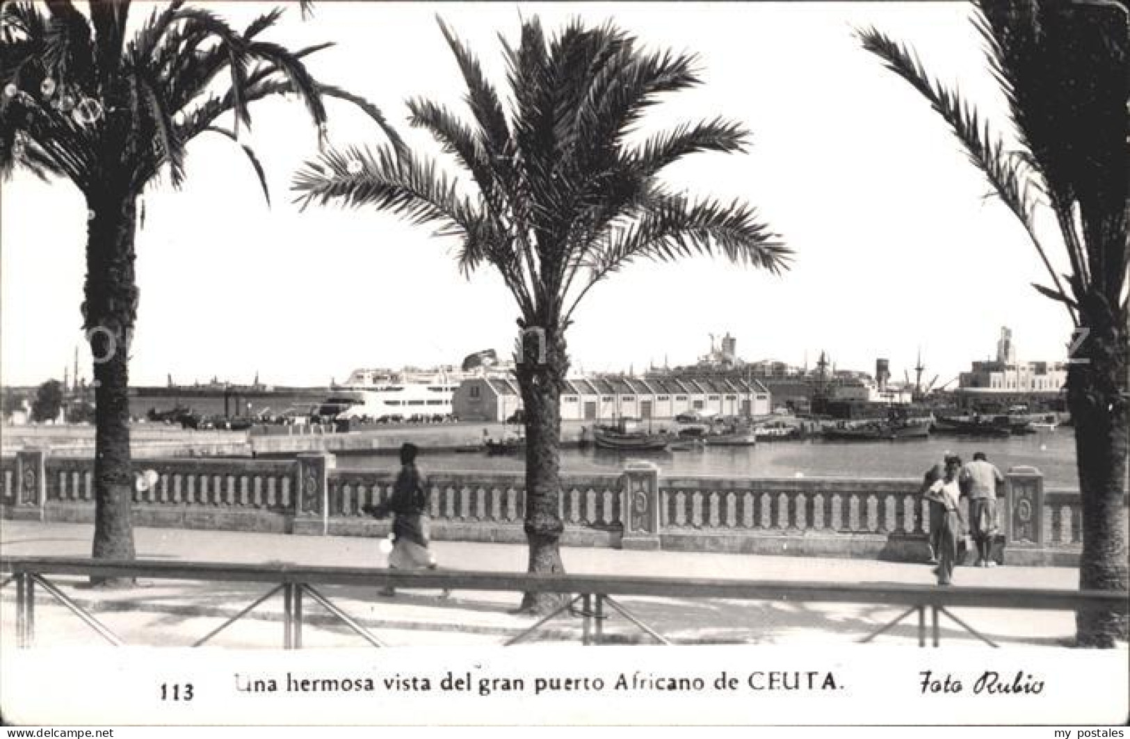 72228596 Ceuta Una Hermosa Vista Del Gran Puerto Africano Ceuta - Otros & Sin Clasificación