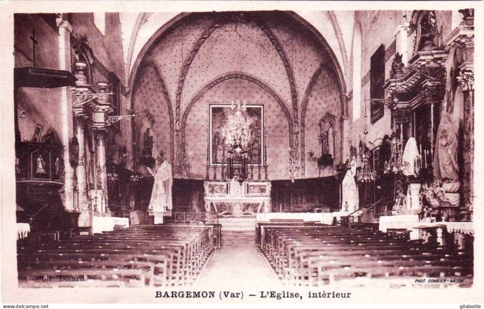 83 - Var -  BARGEMON - Interieur De L église - Bargemon