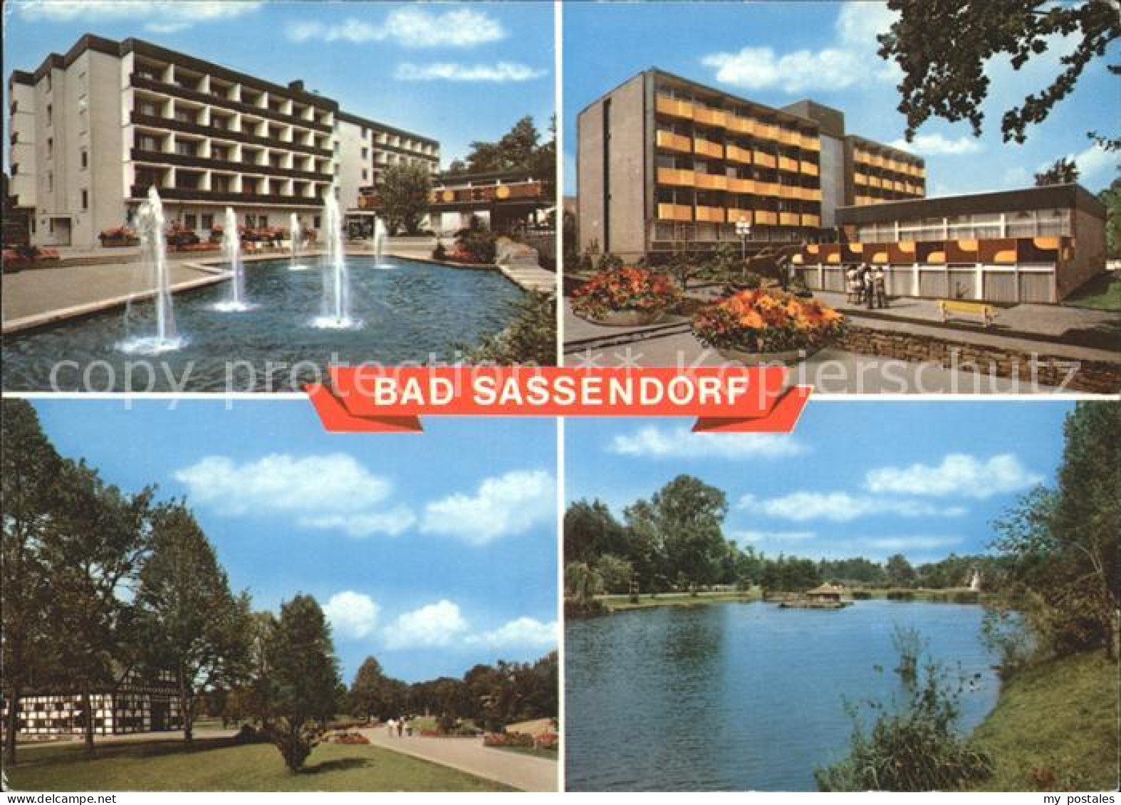 72228562 Bad Sassendorf Wasserspiele Kurhaus Kurpark Teich Bad Sassendorf - Bad Sassendorf