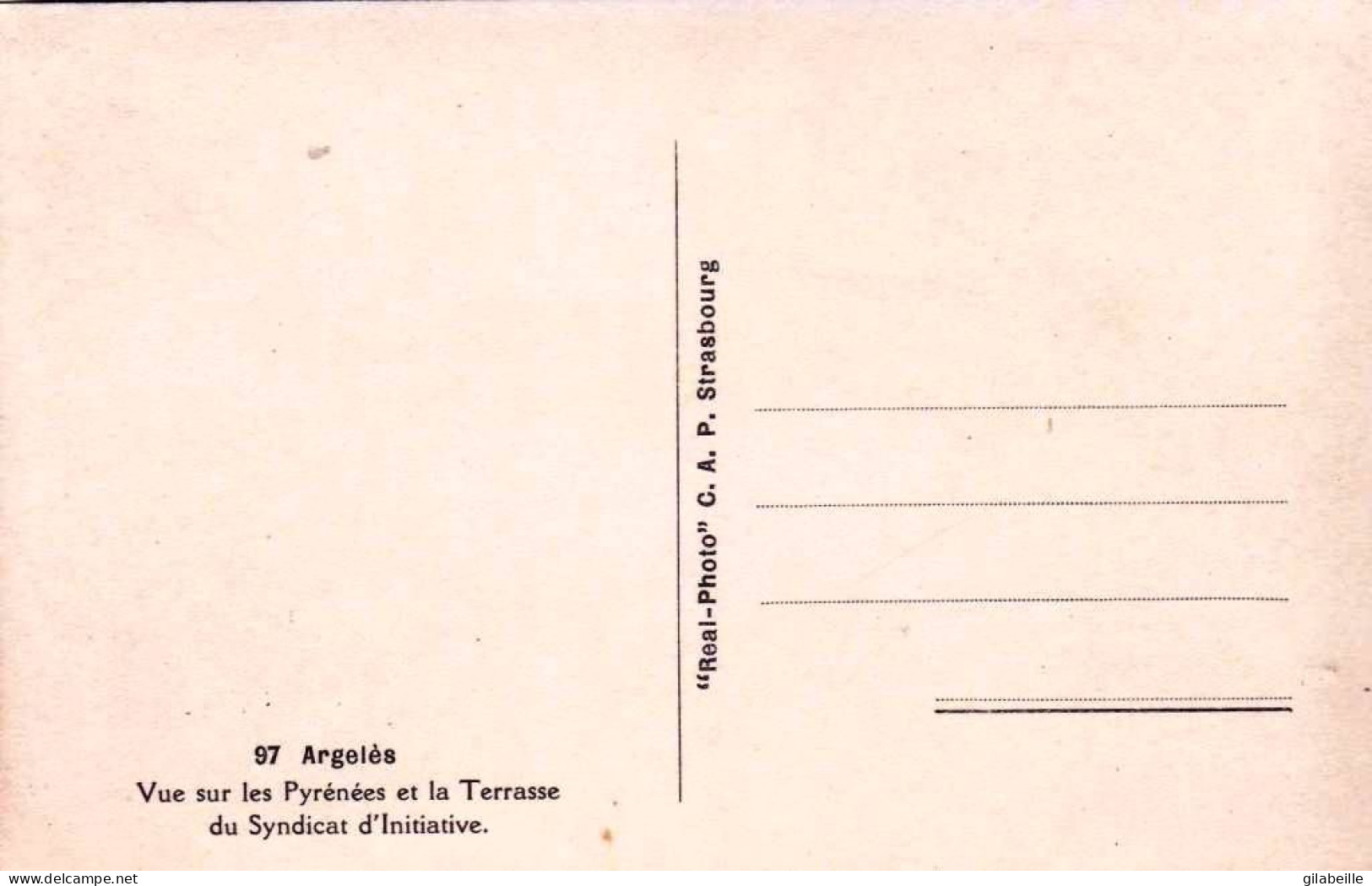 65 - Hautes Pyrenées -  ARGELES GAZOST -  Vue Sur Les Pyrénées Et La Terrasse Du Syndicat D Initiative - Argeles Gazost