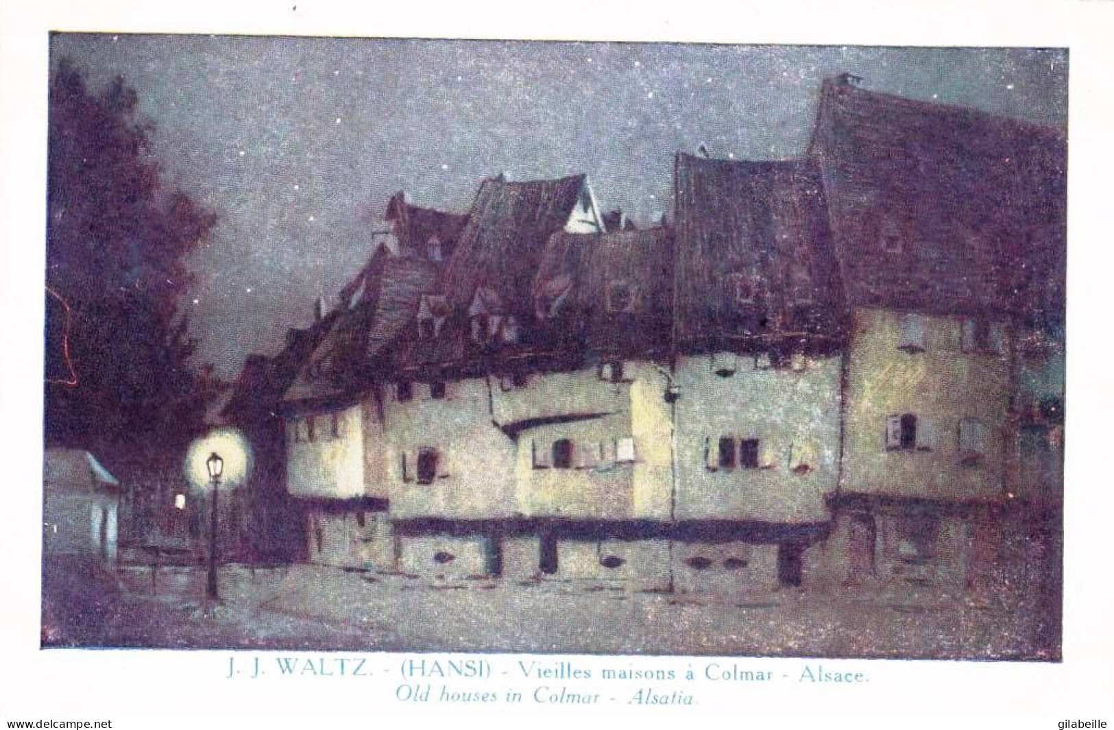68 - Haut Rhin -  COLMAR - Vieilles Maisons - Illustrateur J.J Waltz ( Hansi )  - Colmar