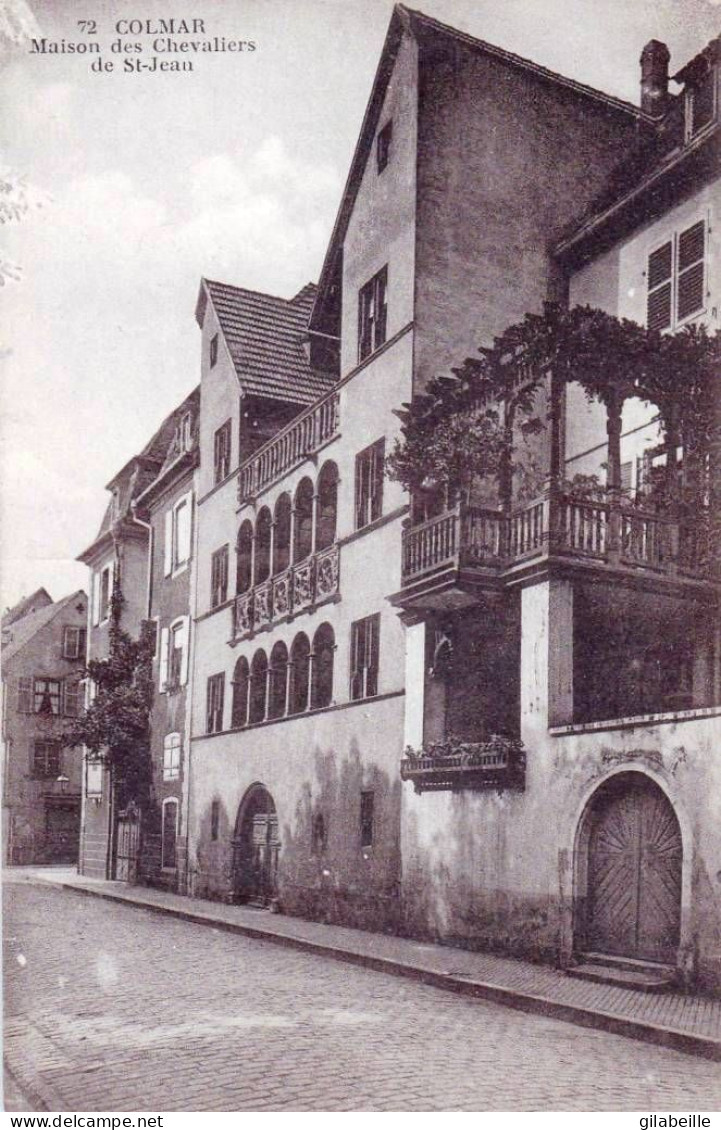 68 - Haut Rhin -  COLMAR -   Maison Des Chevaliers - Rue Saint Jean - Colmar