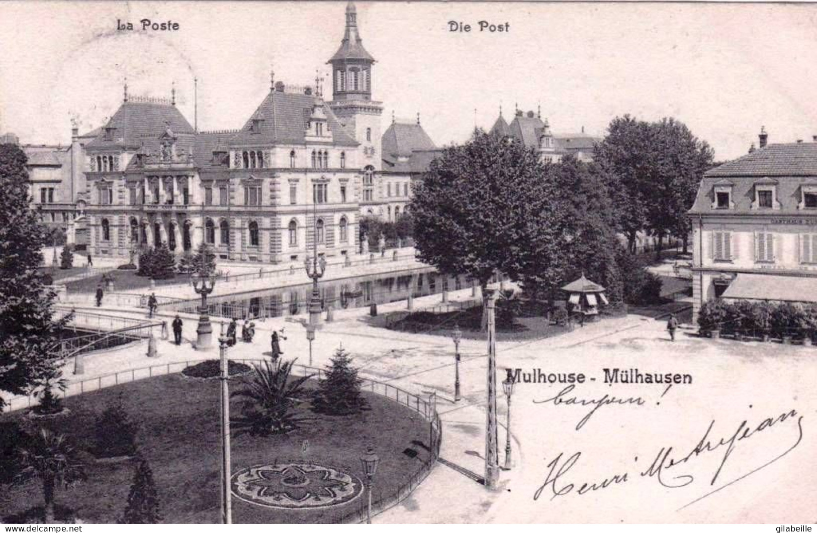 68 - Haut Rhin - MULHOUSE - MULHAUSEN - La Poste - Die Post - Mulhouse