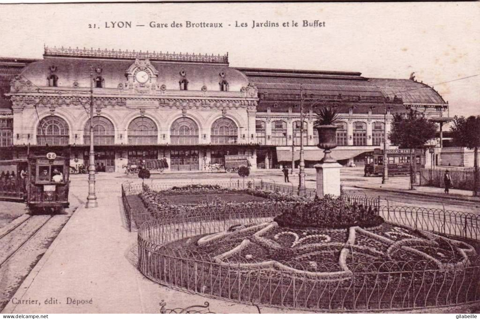 69 - Rhone -  LYON -  Gare Des Brotteaux - Les Jardins Et Le Buffet - Otros & Sin Clasificación
