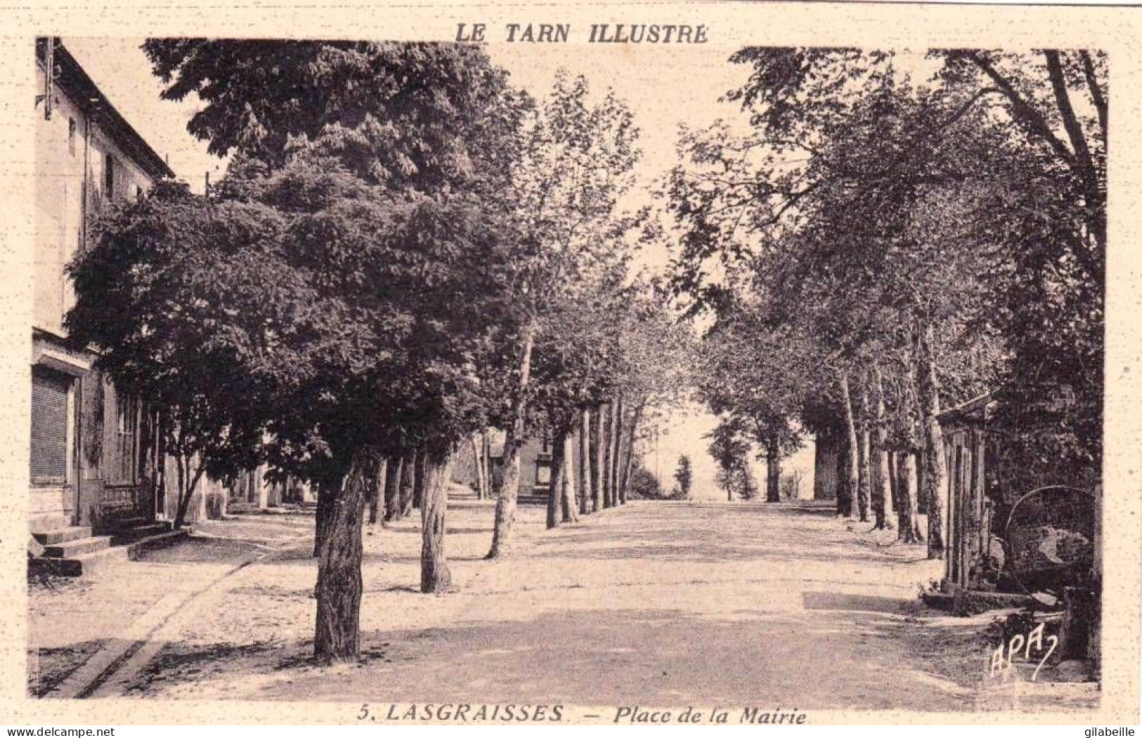 81 - Tarn - LASGRAISSES - Place De La Mairie - Andere & Zonder Classificatie